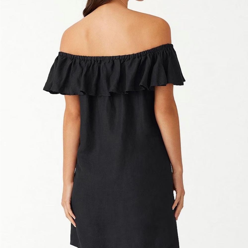 Tommy Bahama Black Strapless Dress